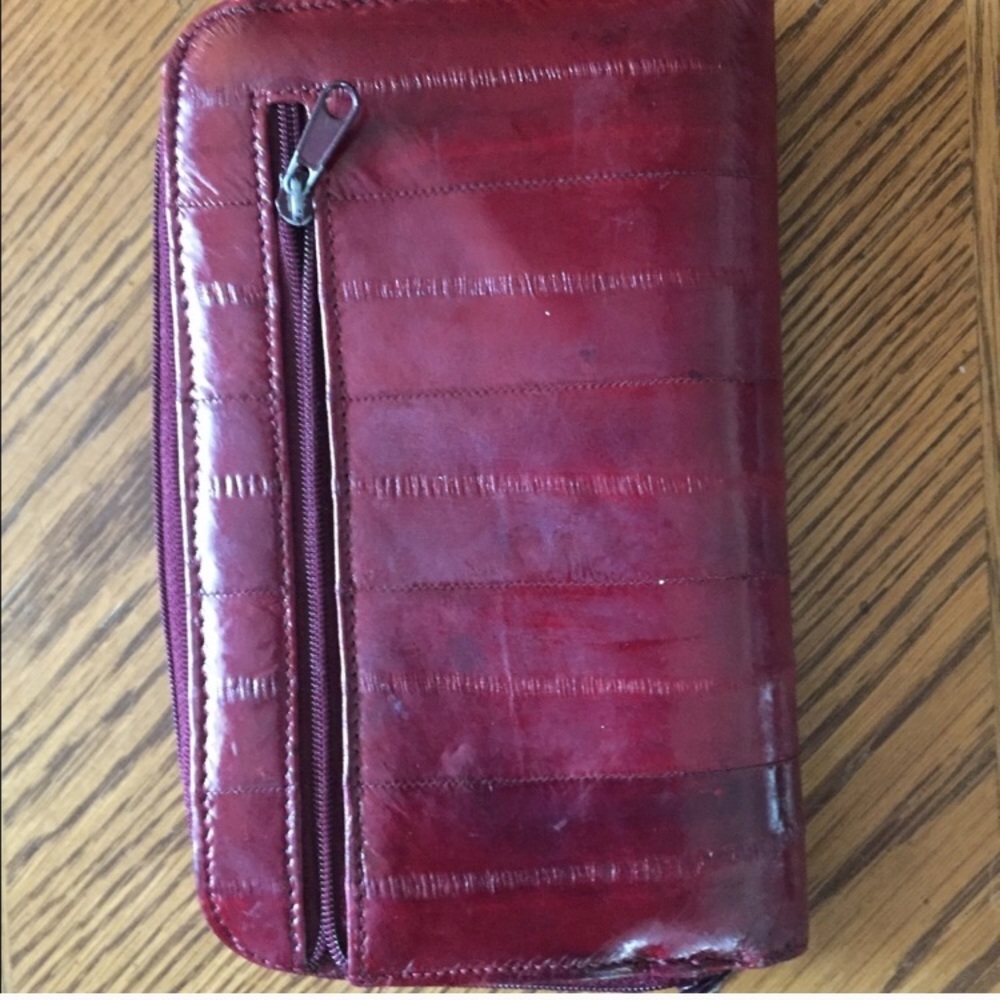 Vintage Eel Skin Wallet & Lipstick Holder - Picture 7 of 8